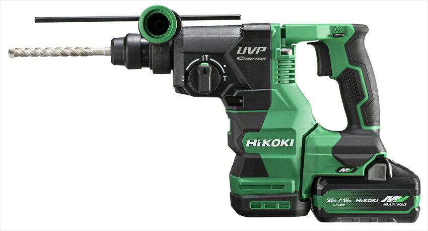 HiKOKI［ ハイコーキ ] 充電式28mm ロータリーハンマドリル DH3628DA(2XPZ) 【電池2個・充電器・ケース付セット】ビット別売