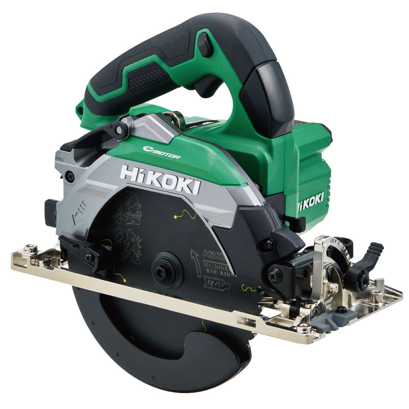 HiKOKI ［ ハイコーキ ] 18Vコードレス丸のこ C1806DB(2XPZ) ブラックチップソー黒鯱搭載 【電池×2個・充電器・ケース付セット】