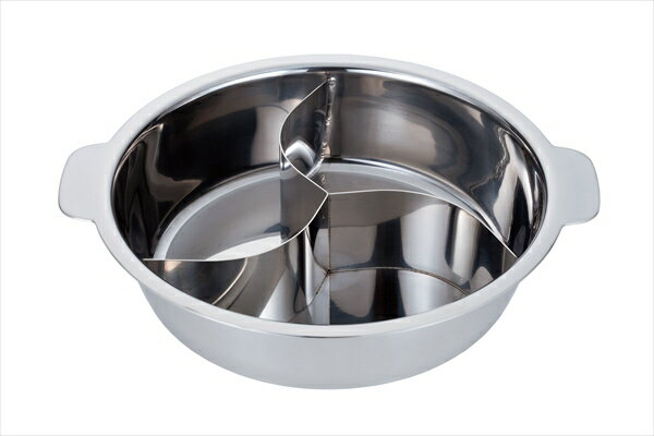 YUKIWA UK　18−0チリ鍋（3仕切・蓋なし） [ 29cm ] QTL6501