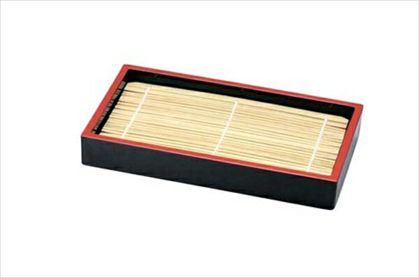 直送品■7．7寸長角盛ざる黒天朱 [ 49930550竹ス ][ 9-2151-0502 ] RFKF802