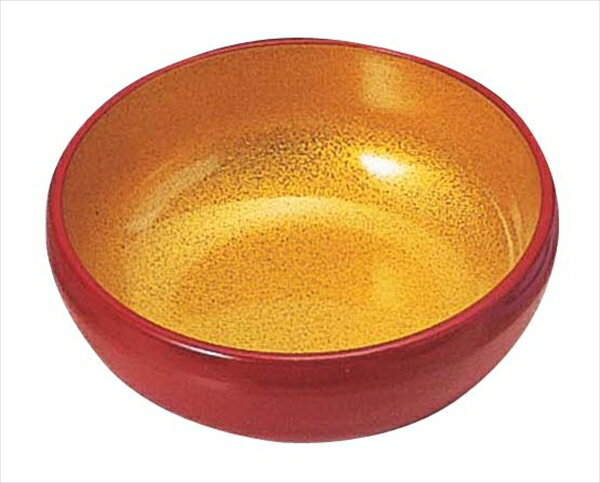 直送品■3．8寸丸鉢朱内金梨地 [ 22001240 ] RFI5201