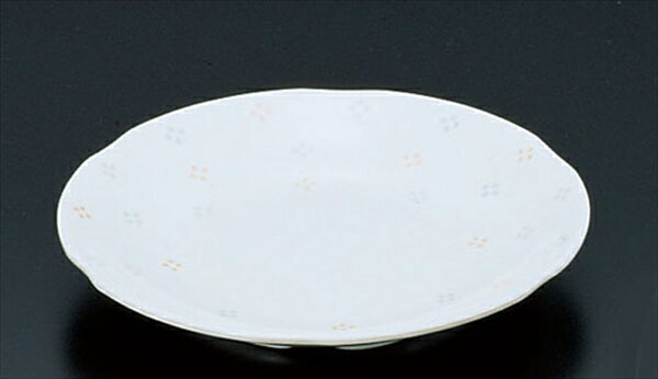 メラミン「花紋」丸皿中 [ M−401−KA ][ 9-2399-1401 ] RML51