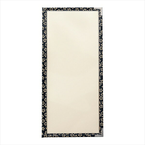 Aim(えいむ) PP布地クリアテーピングメニューブック [ 桜柄　PTA−41S　黒 ] PMB0201