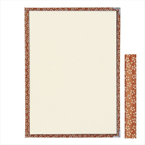 Aim(えいむ) PP布地クリアテーピングメニューブック [ 桜柄　PTA−441　茶 ] PMB0104