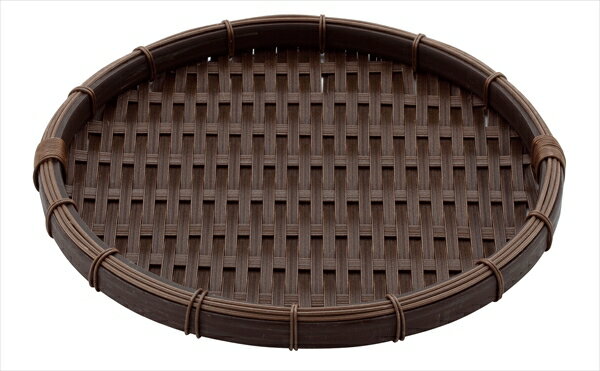 トーダイ PP　丸形　浅ざる　濃茶 [ 60型　RT−600−DB ] AZL7809