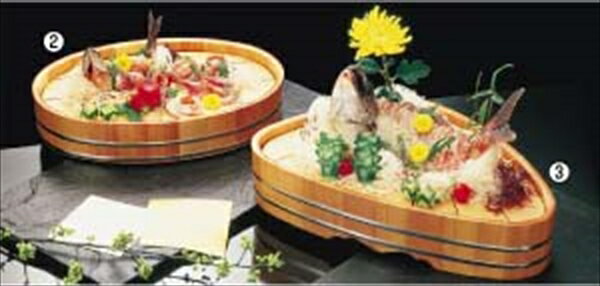 雅うるし工芸 サワラ　小判　盛込桶　2号 QML04002