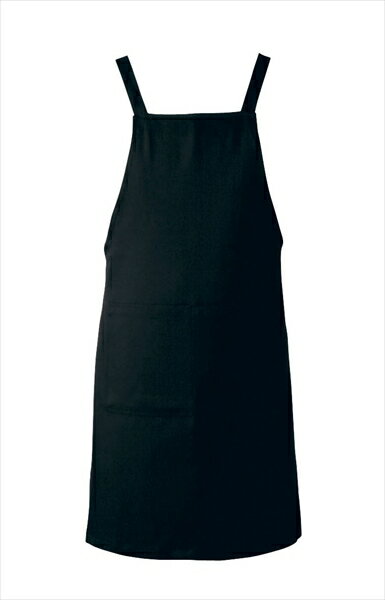 アンクル加工エプロンAN−1841 [ （ブラック） ][ 9-1522-0201 ] SEPB501