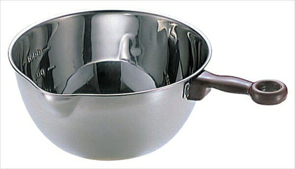 遠藤商事 18−8手付片口ボール　目盛付 [ 中 ] ABC18002