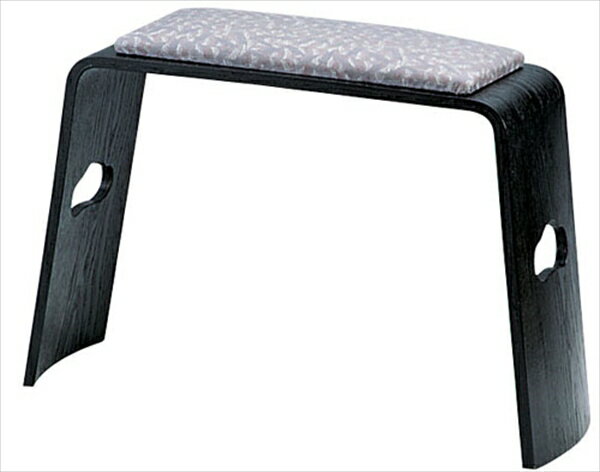 直送品■脇息黒目はじきレザー張 [ R-19-14 ] UKY26