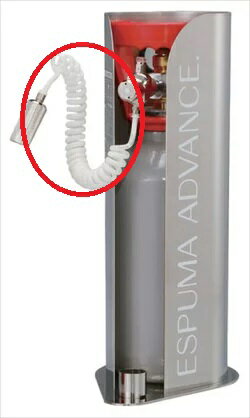 エスプーマ エスプーマ　アドバンス（充填器）用 [ 部品：ガスホース（白色） ] BES04011