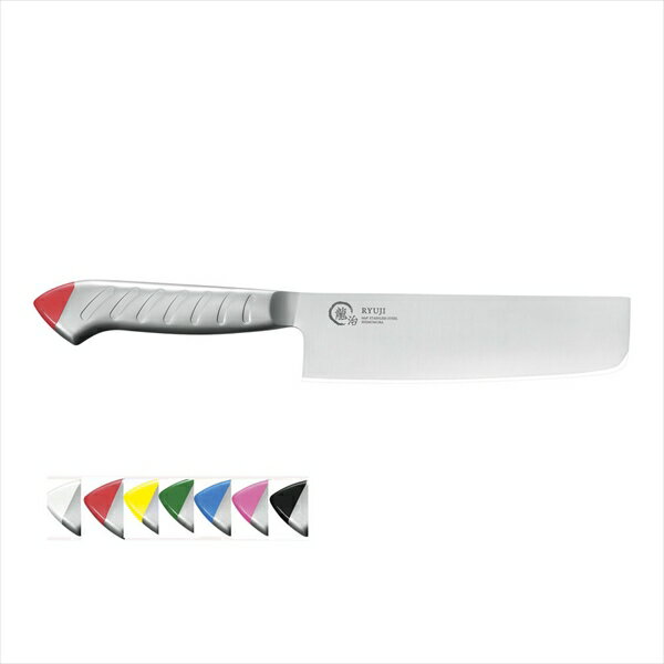 下村工業 龍治　ステンカラー　菜切 [ 16．5cm　グリーン ] ALY9404