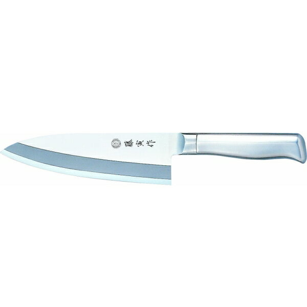 ■藤寅作　（藤次郎ロゴ違い）　DPコバルト合金鋼2層複合 出刃（左利き用）　165mm　[包丁]　fu-636l