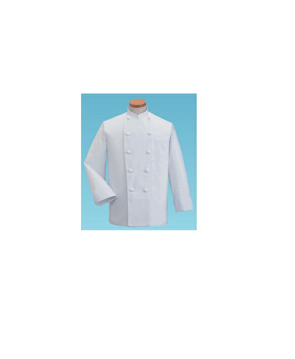 サマーコックコート・長袖KD−418 [ 4L（ホワイト） ][ 9-1501-0606 ] SKT5206