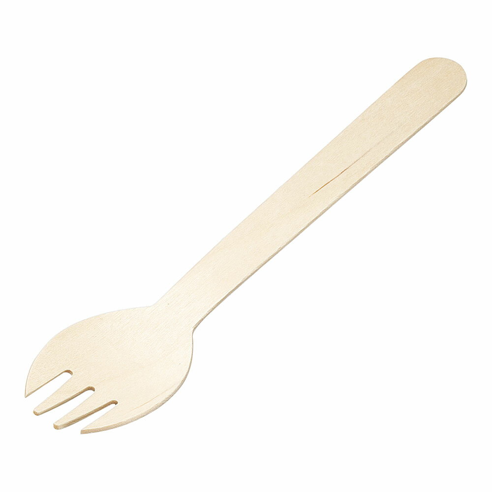 ダイモン 木製フォークスプーン160楊枝入　単袋 [ （100本入）AGW−06 ] XMK0401