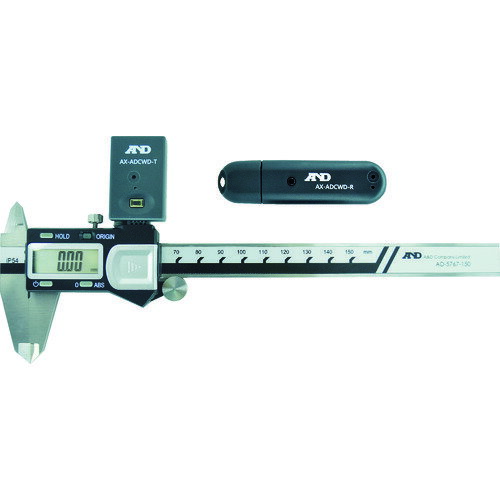 A＆D　ワイヤレス　デジタルノギス（送・受信機付属セット）　AD−5767−150S [ AD5767150S ]のサムネイル