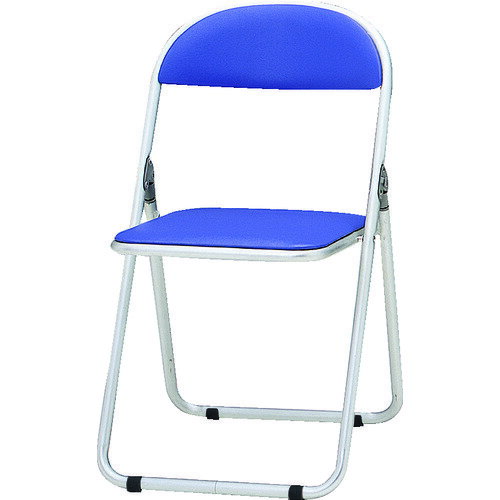 TOKIO　パイプ椅子　シリンダ機能付　アルミパイプ　ブルー [ CF700BL ]