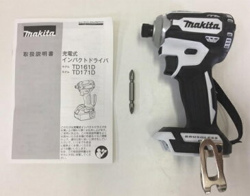 マキタ 18V 充電式インパクトドライバTD171DZW【本体のみ】 白 ※バッテリ、充電器、ケース別売