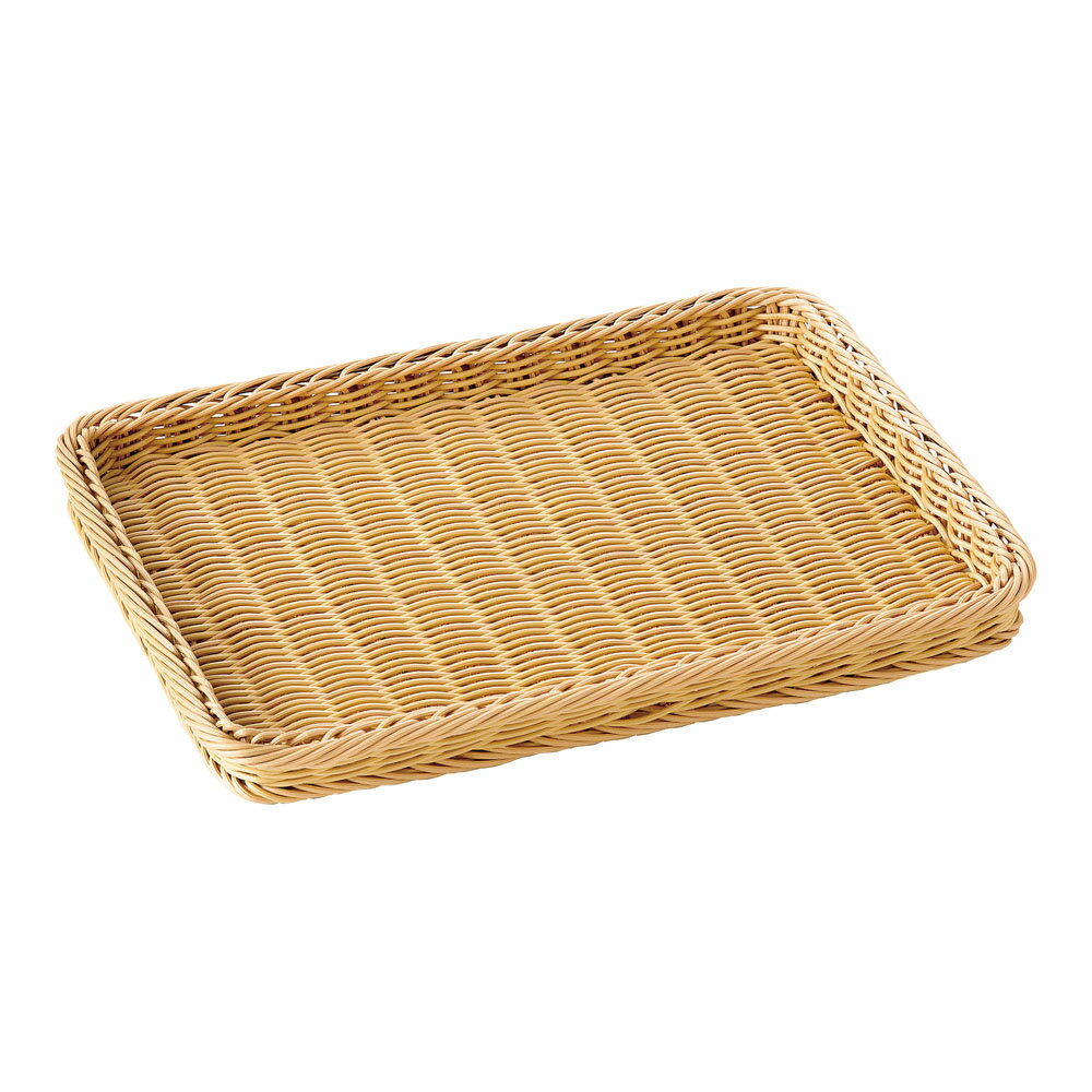 萬洋 樹脂製ディスプレイバスケット　浅型 [ 30号　アイボリー ] WBSA202