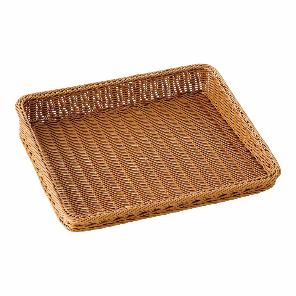 萬洋 樹脂製ディスプレイバスケット　傾斜型 [ 45型　30号　ブラウン ] WBSA704