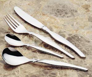 サクライ 18－8フローライン　デザートナイフ [ （刃付） ] [ 9-1807-0201 ]