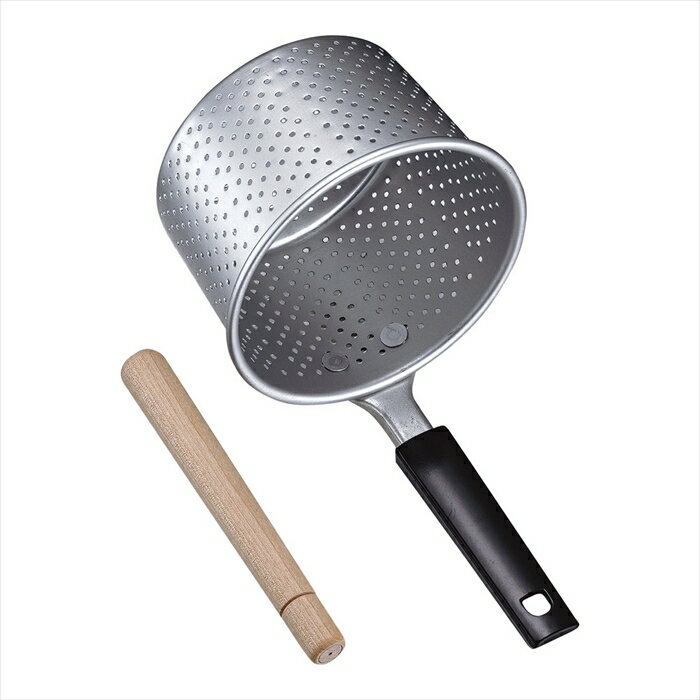 アルマイトPC柄みそこし（こし棒付） [ 大 ][ 9-0450-0501 ] AMSP001