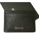 ヒューゴボス HUGO BOSS カードケース カードホルダー 名刺入れ メンズ 型押し牛革 イタリアンレザー 50470465 10202294