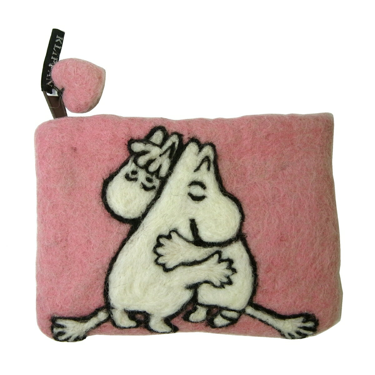 楽天インポートブランドショップPiazzaポーチ KLIPPAN クリッパン MOOMIN PINK LOVE ムーミン ピンク ラブ 北欧 スウェーデン フェルトウール