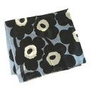 マリメッコ スカーフ marimekko マリメッコ スカーフ ストール ウール Fiore Unikko フィオーレ ウニッコ 花柄 ダークネイビー×ライトブルー フィンランド 北欧