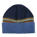 Paul Smith ポールスミス 英国直輸入 ビーニー 帽子 ニットキャップ SIGNTR INTARSIA シグネチャーストライプ ネイビー ブルー