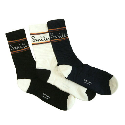 Paul Smith ポールスミス 英国直輸入 靴下 ソックス メンズ おしゃれ Mainline Sport ロゴ リブ 3足 ギフト Paul Smith ポールスミス 英国直輸入 靴下 ソックス メンズ おしゃれ Mainline Sport ロゴ リブ 3足 ギフト