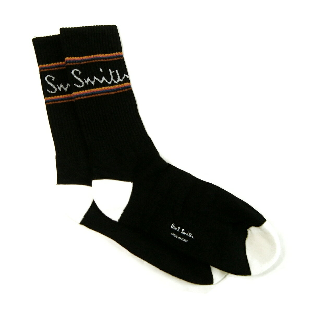 Paul Smith ポールスミス 英国直輸入 靴下 ソックス メンズ おしゃれ Mainline Sport ロゴ リブ 3足 ギフト