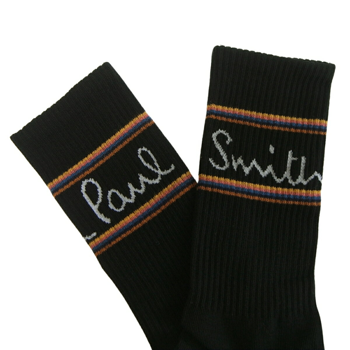 Paul Smith ポールスミス 英国直輸入 靴下 ソックス メンズ おしゃれ Mainline Sport ロゴ リブ 3足 ギフト