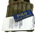 POLO RALPH LAUREN ポロラルフローレン 手袋 ミトンカバー 指なし メンズ グローブ ニット グレー スマホ対応 タッチスクリーン 3