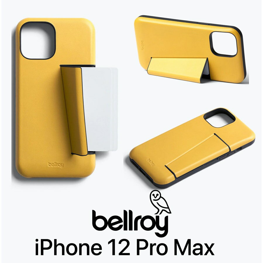 ベルロイ スマホケース メンズ Bellroy カードホルダー付き iPhone 12 Pro Max ケース ベルロイ Phone Case 3 Card