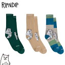 リップンディップ 靴下 RIPNDIP ソックス Lord Nermal Socks くつした アクセサリー スケーター ストリート メンズ ユニセックス Rip N Dip RND9829 RND9830 RND9831 衣類