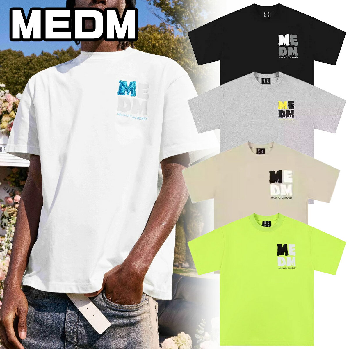 MEDM Tシャツ 綿 プリント ロゴ カジュアル オリジナル 男女兼用 楽天市場】medmの通販
