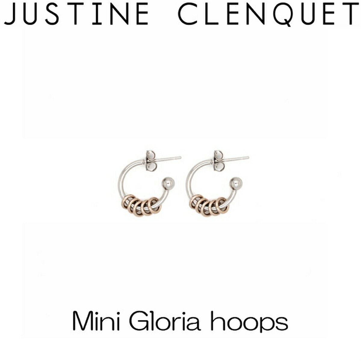 ジュスティーヌクランケ Justine Clenquet ミニ グロリア フープ Mini Gloria hoops ピアス 2個セット レディース アクセサリー