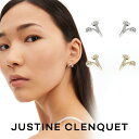 ジュスティーヌクランケ Justine Clenquet メル ピアス シルバー ゴールド Mel earrings 2個セット パラジウム レディース