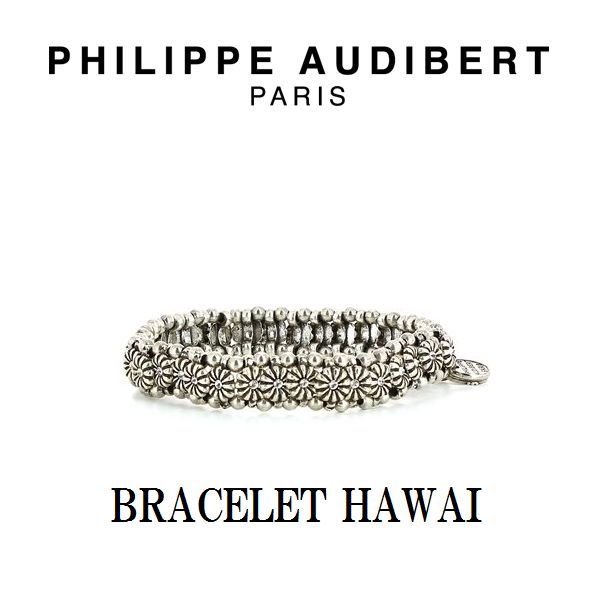 フィリップ オーディベール Philippe Audibert フィリップ オーディベール BRACELET HAWAI シルバーメタル スワロフスキークリスタル ブレスレット PhilippeAudibert レディース 正規品 新作 [アクサセリー]