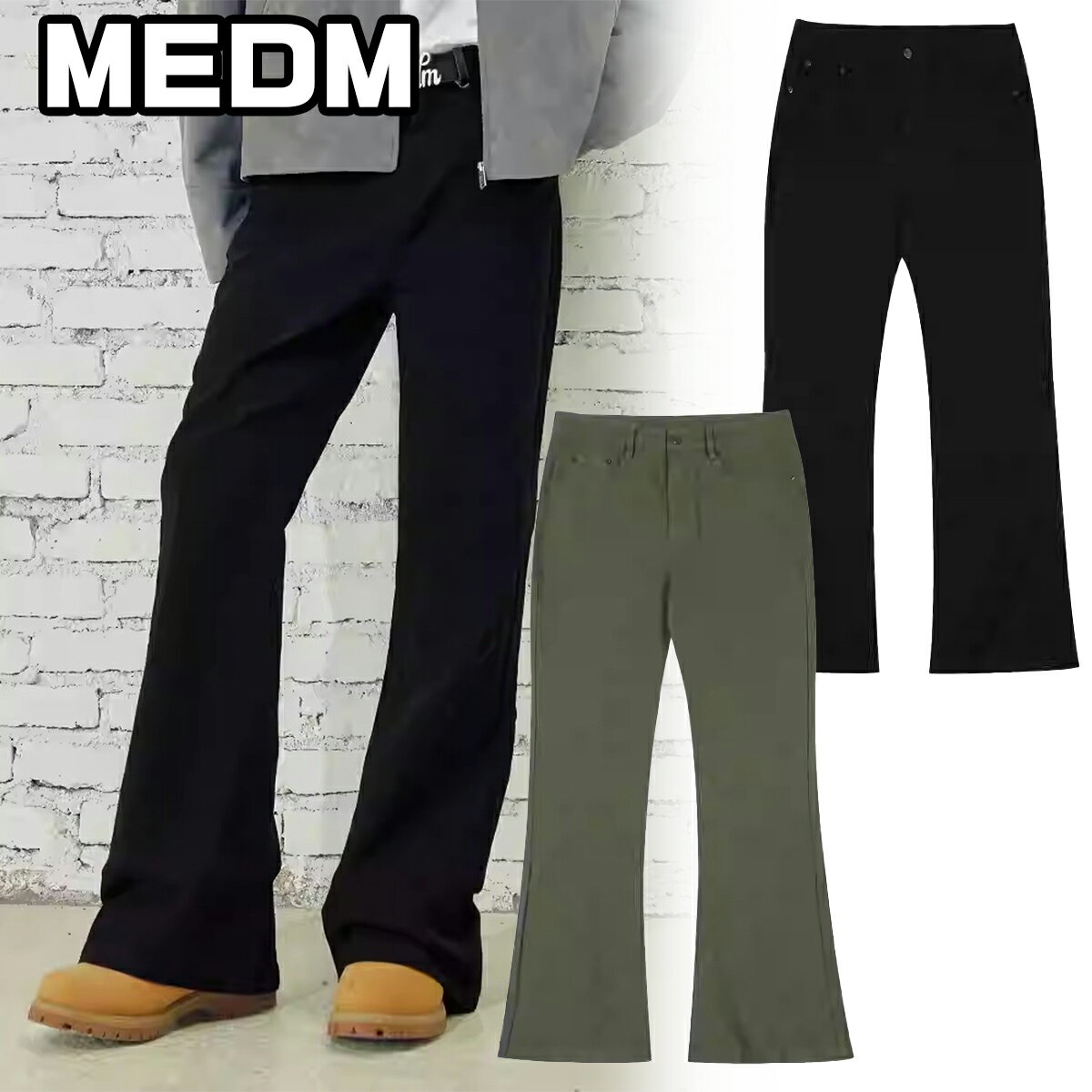 ■ブランド■ MEDM ミスターエンジョイダマネー ■カラー■ ・ブラック ・ブラウン ■サイズ■ ・S.M.L.XL,2XL ※購入前にモデルサイズをご確認ください ■ブランド紹介■ MR. ENJOY DA MONEY (ミスター・エンジョイ・ダ・マネー) 中国発の新鋭ストリートウェアブランド。 中華圏を中心に活躍するレコードレーベル 88rising に所属するヒップホップグループ、 Higher Brothers のメンバー KNOWKNOW が手掛ける M.E.D.M 。 相方は" AFGK ( A FEW GOOD KIDS ) "を手掛けるリーダー Masiwei 。 低価格、高品質の圧倒的なコストパフォーマンスから、両ブランド共に絶大な人気を誇っている。 ■■※重要※ お取引に関するご案内■■ 会社概要ページにてお取引に関するご案内をしておりますので必ずご確認・ご了承の上でご購入ください。ご購入前のご確認については楽天市場特約にて定められており、ご確認されていない場合でもご購入された時点で同意したものとみなされます。 ※当店ではお取り寄せ商品を多数取り扱っております。お取り寄せ商品はお届けまでにお時間がかかりますので、必ず配送日程をご確認の上でご購入いただきますようお願いいたします。