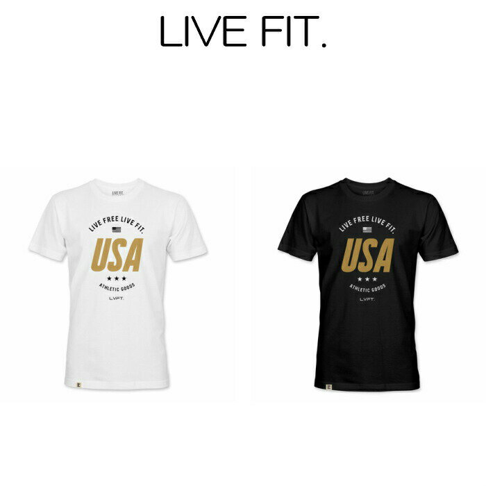 リブフィット LIVE FIT Live Free Tee 半袖 Tシャツ メンズ 筋トレ ジム ウエア スポーツウェア 正規品 衣類