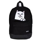 RIPNDIP リップンディップ Lord Nermal Velcro Hands Backpack BLACK ブラック バックパック リュック リュックサック バッグ かわいい ネコ キャット 猫 Rip N Dip スケーター ストリート メンズ レディース かばん