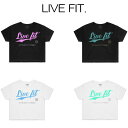 リブフィット LIVE FIT Stadium Crop Top 半袖 Tシャツ レディース 筋トレ ジム ウエア スポーツウェア 正規品 衣類