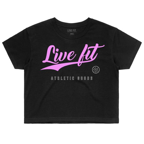 リブフィット LIVE FIT Stadium Crop Top 半袖 Tシャツ レディース 筋トレ ジム ウエア スポーツウェア 正規品[衣類] 2