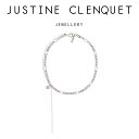 ジュスティーヌクランケ Justine Clenquet ヴァルピンク ネックレス Val pink necklace チョーカー パラジウム レディース メン...