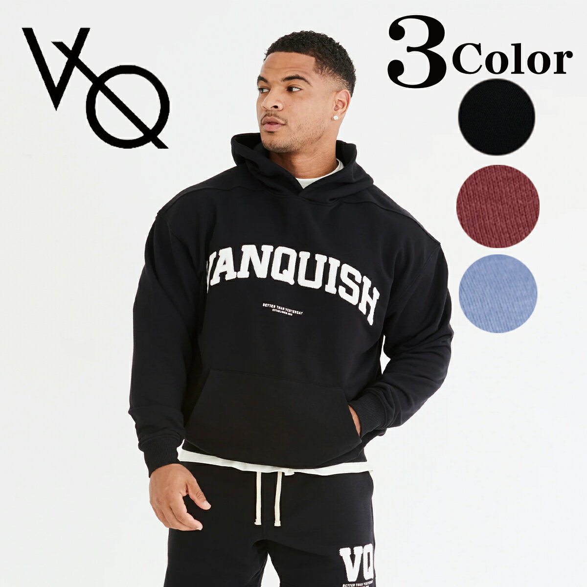 @LbV tBbglX VANQUISH p[J[ I[o[TCY vI[o[ t[fB[ VARSITY OVERSIZED PULLOVER HOODIEgbvX Y ؃g W EGA X|[c Ki[ߗ]