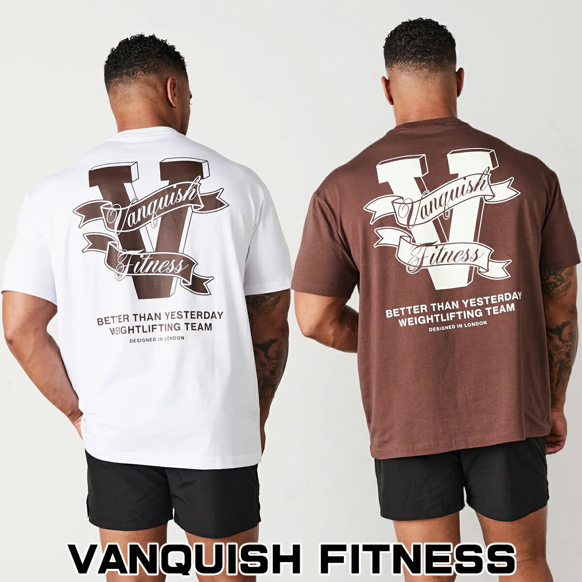 @LbV tBbglX I[o[TCY TVc VANQUISH FITNESS TSP WEIGHTLIFTING TEAM OVERSIZED T SHIRT  Y ؃g W EGA X|[c Ki[ߗ]