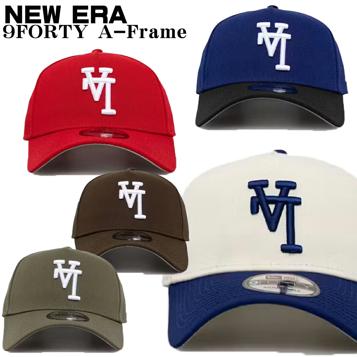 ニューエラ ニューエラ キャップ NEW ERA 帽子 Los Angeles Dodgers ’Upside Down LA Logo’ 9FORTY A-Frame Snapback LA メンズ ユニセックス 限定モデル 正規品[帽子] ユ00572