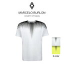 MARCELO BURLON マルセロバーロン T-SHIRT MARCELO BURLON A MANICHE CORTE CON STAMPA OTTICA Tシャツ 半袖 トップス メンズ 本物 CMAA018S20JER002 正規品