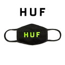 楽天WILLS3枚セット ハフ マスク HUF OG LOGO MASK ブラック 布マスク ファッションマスク 洗える おしゃれ かっこいい アクセサリー メンズ[衣類]